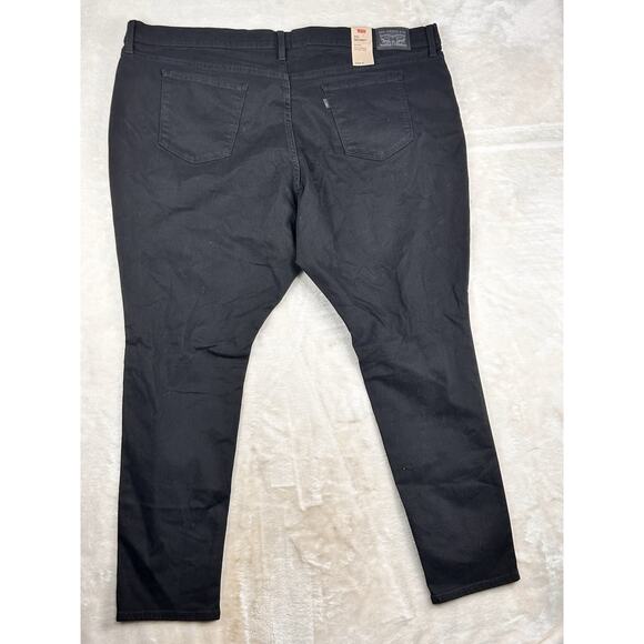 Levis 711 Skinny Jeans Womens Size 26W Black High Rise Sculpt Hypersoft Stretch - Picture 2 of 11